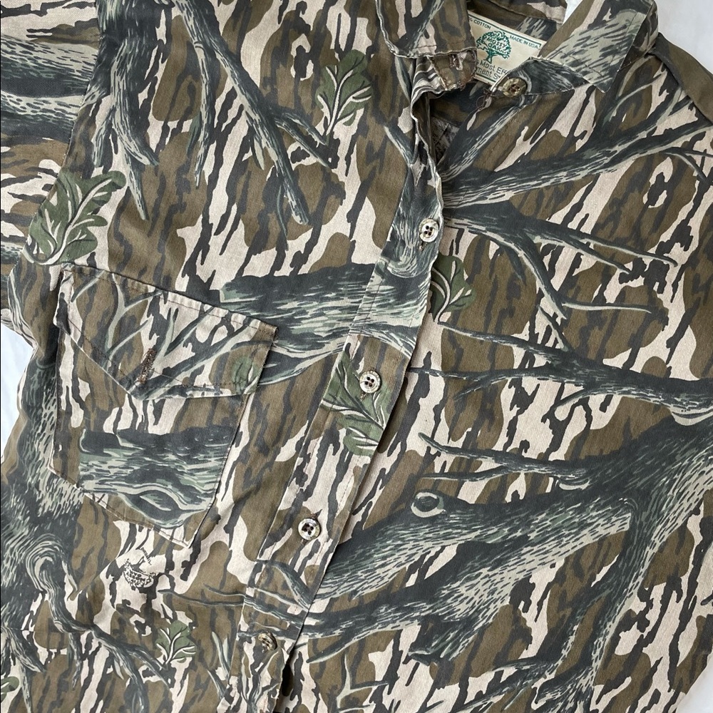 Vintage Missy Oak Camo Button Up